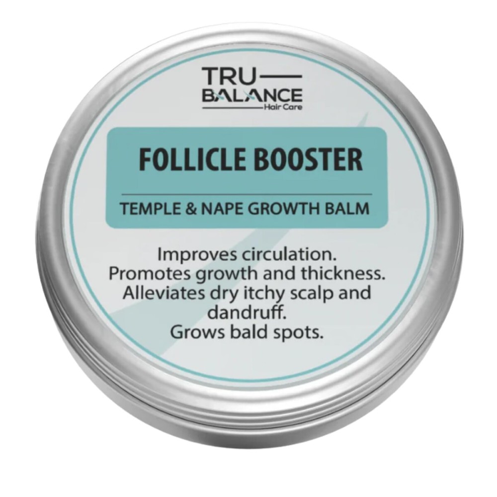 TRU BALANCE Follicle Booster Hair Growth Balm - Bald Spot & Hair Loss Treatments, Nourishes the Scalp & Dht Blocker - Hair Regrowth Salve For All Hair Types