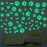 127 Glow in The Dark Dog Paw Stickers Luminous Removable Vinyl Wall Decals for Kids Nursery Bedroom(Green Light)