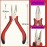 Hair Extensions Pliers 3-Hole Hair Pliers for Micro Nano Ring Hair Extensions Opener and Removal