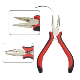 Hair Extensions Pliers 3-Hole Hair Pliers for Micro Nano Ring Hair Extensions Opener and Removal