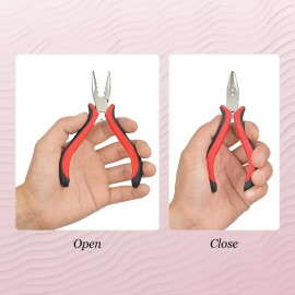 Hair Extensions Pliers 3-Hole Hair Pliers for Micro Nano Ring Hair Extensions Opener and Removal