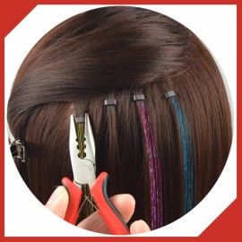 Hair Extensions Pliers 3-Hole Hair Pliers for Micro Nano Ring Hair Extensions Opener and Removal