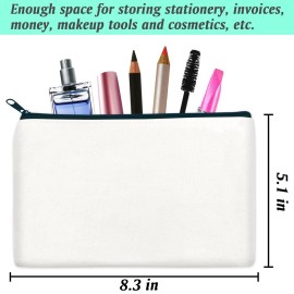 ZeeDix 8 Pack 8.3 x 5 inches Blank DIY Craft Bag - White Canvas Zipper Pouch Bags Multipurpose Cosmetic Bag Makeup Pouch with Zipper, Travel Toiletry Bag for Storage ZeeDix 8 Pack 8.3 x 5 inches Blank DIY Craft Bag - White Canvas Zipper Pouch Bags Multipurpose Cosmetic Bag Makeup Pouch with Zipper, Travel Toiletry Bag for Storage