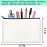 ZeeDix 8 Pack 8.3 x 5 inches Blank DIY Craft Bag - White Canvas Zipper Pouch Bags Multipurpose Cosmetic Bag Makeup Pouch with Zipper, Travel Toiletry Bag for Storage