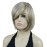 Lydell 8 Straight Short Wigs Bob Hair with Bangs Cute Central Dot Top Heat Resistant Synthetic Wigs (H16/613 Brown with Highlights)