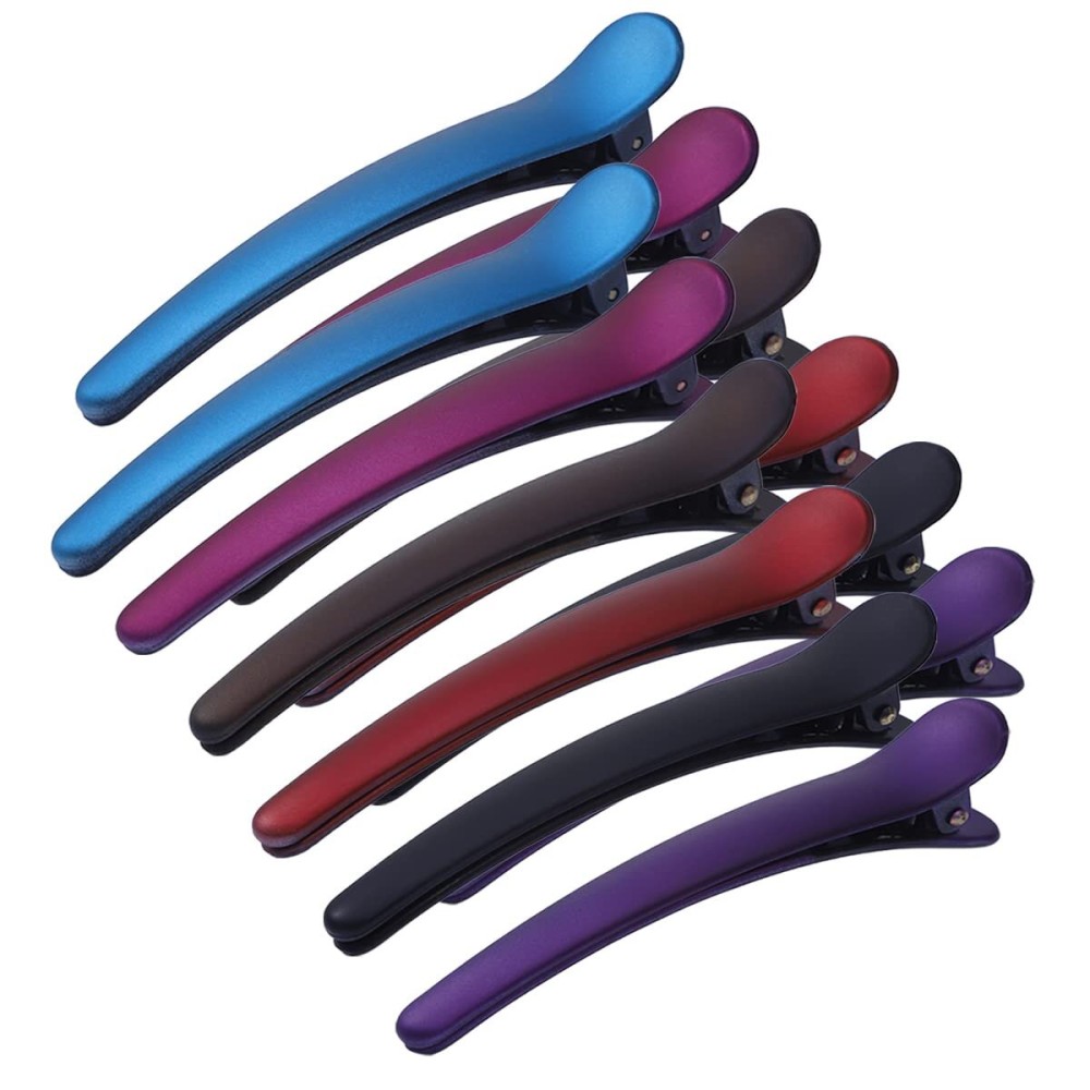 BMAMBAS Hair Clips for Styling Salon Sectioning Non-Slip Colorful Plastic Duckbill Alligator Hair Barrettes Pins for Thick and Thin Hair (12PCS COLORED) BMAMBAS Hair Clips for Styling Salon Sectioning Non-Slip Colorful Plastic Duckbill Alligator Hair Barrettes Pins for Thick and Thin Hair (12PCS COLORED)
