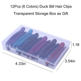 BMAMBAS Hair Clips for Styling Salon Sectioning Non-Slip Colorful Plastic Duckbill Alligator Hair Barrettes Pins for Thick and Thin Hair (12PCS COLORED) BMAMBAS Hair Clips for Styling Salon Sectioning Non-Slip Colorful Plastic Duckbill Alligator Hair Barrettes Pins for Thick and Thin Hair (12PCS COLORED)