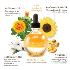 Cuccio Naturale Cuticle Revitalizing Oil Set - Provides Intense Hydration - Replenishes And Strengthens Nails - Promotes Healthier Skin - Easy To Use Rollerball Applicator - Milk And Honey - 2 Pc Cuccio Naturale Cuticle Revitalizing Oil Set - Provides Intense Hydration - Replenishes And Strengthens Nails - Promotes Healthier Skin - Easy To Use Rollerball Applicator - Milk And Honey - 2 Pc