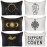 Saintrygo 6 Pcs Witchy Gifts Halloween Tarot Makeup Bag Tarot Cards Phase Aesthetic Moon Canvas Toiletry Cosmetic Bag for Witchcraft Lover Women Coven