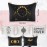 Saintrygo 6 Pcs Witchy Gifts Halloween Tarot Makeup Bag Tarot Cards Phase Aesthetic Moon Canvas Toiletry Cosmetic Bag for Witchcraft Lover Women Coven