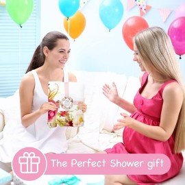 Yokakio Baby Monthly Milestone Blanket Girl, Milestone Blanket for Baby Girl, Track Growth and Age, Newborn Shower Gifts for Mom, Includes Floral Wreath & Pink Bow Headband, 60 X 40