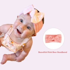 Yokakio Baby Monthly Milestone Blanket Girl, Milestone Blanket for Baby Girl, Track Growth and Age, Newborn Shower Gifts for Mom, Includes Floral Wreath & Pink Bow Headband, 60 X 40