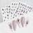 WOKOTO 12 Sheets Gradient Design Flower Nail Stickers for Nail Art Stickers Decals Tips 3D Nail Self-Adhesives Decals for Women Nails Art Design Dry Flowers for Nails Decals 3D Flowers for Nails