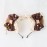 GK-O Lolita Bear Ear Headband Bowknot Hair Kawaii Lolita Prop Headwear Cute Hairpin Female Headdress Hair Accessories Handmade (Brown)
