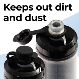 Samorillo [2-Pack] Mud Caps for CamelBak Bottles - BPA-Free, Phthalate-Free, Lead-Free Silicone Cap/Top - Fits All Podium and Peak Fitness Bottles