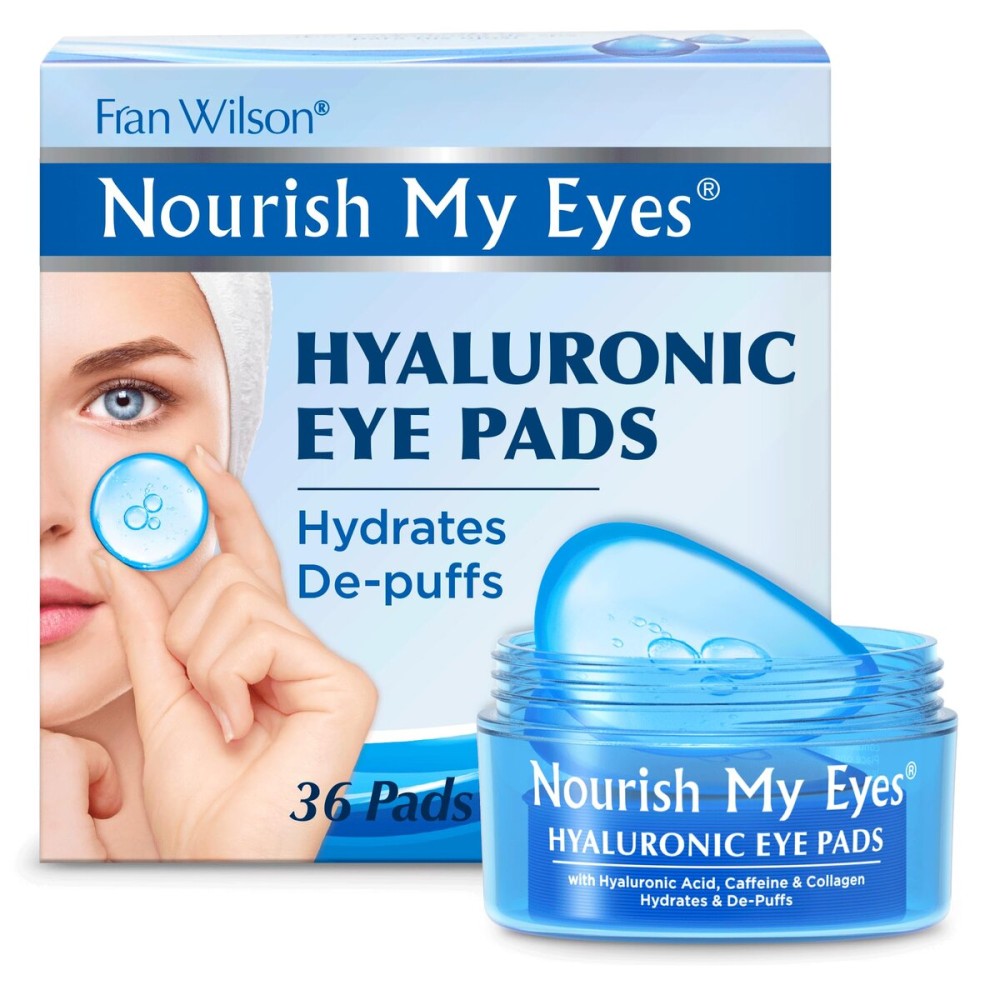 Fran Wilson Nourish My Eyes Eye Pads - Soothe Tired Eyes, Reduce Puffiness & Dark Circles, hydrates the skin around the eyes - 36 Count - Cooling & Refreshing, Instantly (Hyaluronic) Fran Wilson Nourish My Eyes Eye Pads - Soothe Tired Eyes, Reduce Puffiness & Dark Circles, hydrates the skin around the eyes - 36 Count - Cooling & Refreshing, Instantly (Hyaluronic)
