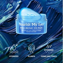 Fran Wilson Nourish My Eyes Eye Pads - Soothe Tired Eyes, Reduce Puffiness & Dark Circles, hydrates the skin around the eyes - 36 Count - Cooling & Refreshing, Instantly (Hyaluronic) Fran Wilson Nourish My Eyes Eye Pads - Soothe Tired Eyes, Reduce Puffiness & Dark Circles, hydrates the skin around the eyes - 36 Count - Cooling & Refreshing, Instantly (Hyaluronic)