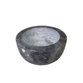 Yepmlrt Marble Shaving BowlHandcrafted Black Marble LaterShaving Soap & Cream Bowl for MenLather Mug with Interior Grooves Builds a Rich.
