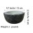 Yepmlrt Marble Shaving BowlHandcrafted Black Marble LaterShaving Soap & Cream Bowl for MenLather Mug with Interior Grooves Builds a Rich.