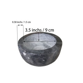 Yepmlrt Marble Shaving BowlHandcrafted Black Marble LaterShaving Soap & Cream Bowl for MenLather Mug with Interior Grooves Builds a Rich.