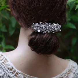 4 PCS Hair Barrettes for Women Ladies, Flower Crystal Rhinestones Barrette Pearl Spring Hair Clip Accessories Women Fashion Ponytail Holders Barrette for Daily Wear Mothers Day present 4 PCS Hair Barrettes for Women Ladies, Flower Crystal Rhinestones Barrette Pearl Spring Hair Clip Accessories Women Fashion Ponytail Holders Barrette for Daily Wear Mothers Day present
