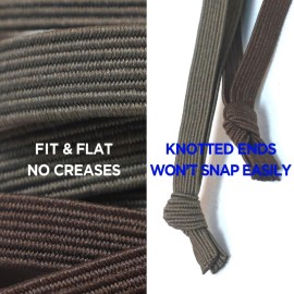 HAVHAF Knotted Hair Ties - No Damage Crease or Breakage, Elastic Ties for Men with Long, Curly, Thick Hair, Perfect Ties for Buns (Thin (8 pcs), Mud) HAVHAF Knotted Hair Ties - No Damage Crease or Breakage, Elastic Ties for Men with Long, Curly, Thick Hair, Perfect Ties for Buns (Thin (8 pcs), Mud)