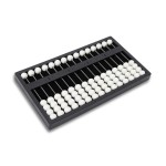 The Blind Abacus,Professional Mathematic Concepts Blind Abacus Portable Learning Tool for Early Education