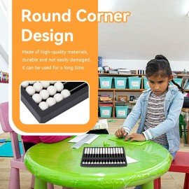 The Blind Abacus,Professional Mathematic Concepts Blind Abacus Portable Learning Tool for Early Education