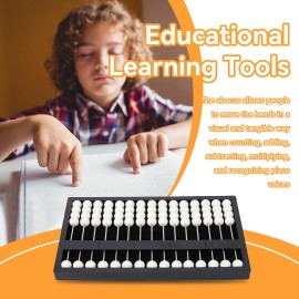 The Blind Abacus,Professional Mathematic Concepts Blind Abacus Portable Learning Tool for Early Education
