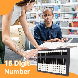The Blind Abacus,Professional Mathematic Concepts Blind Abacus Portable Learning Tool for Early Education