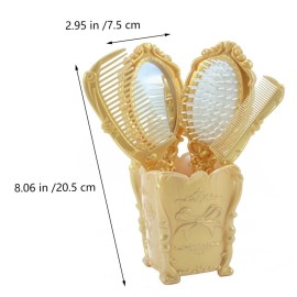 Beaupretty 1set Scalp Massage Comb Mirror Makeup Hairstyling Tools