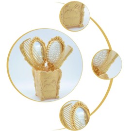 Beaupretty 1set Scalp Massage Comb Mirror Makeup Hairstyling Tools