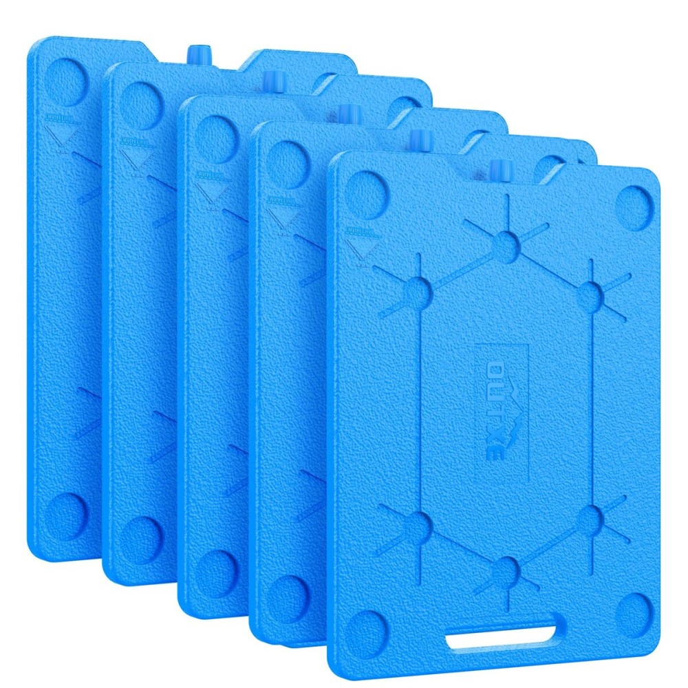 OUTXE Ice Packs for Coolers - 5 Large- 9.5 x 13 Inch, Space Saving - Reusable, Long Lasting, Cold Freezer Packs for Coolers&Totes to Keep Food Fresh