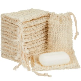 Cunhill Exfoliating Pouch Sisal Soap Saver Bag with Drawstring Mesh Foaming and Drying Soap Holder for Bath and Shower (70 Pieces) Cunhill Exfoliating Pouch Sisal Soap Saver Bag with Drawstring Mesh Foaming and Drying Soap Holder for Bath and Shower (70 Pieces)
