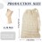Cunhill Exfoliating Pouch Sisal Soap Saver Bag with Drawstring Mesh Foaming and Drying Soap Holder for Bath and Shower (70 Pieces)