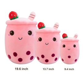 Ditucu Cute Boba Tea Plush Stuffed Bubble Tea Plushie Cartoon Soft Strawberry Pillow Home Hugging Gift for Kids Pink 13.7 inch Ditucu Cute Boba Tea Plush Stuffed Bubble Tea Plushie Cartoon Soft Strawberry Pillow Home Hugging Gift for Kids Pink 13.7 inch