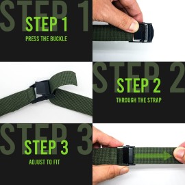 Trail Camera Straps, Upperosey Game Cam Mounting Strap with Long-Lasting Alloy Buckle, Nylon Fiber Strap for Wildlife Trial Camera Accessory, Deer Camera Tree Belts, 25mm Width* 6 ft. Long (2 Packs)