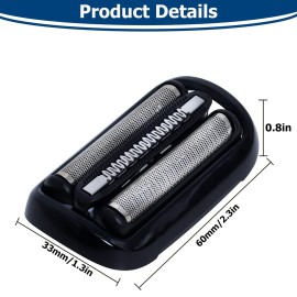Series 5/6 53B Shavers Replacement Head Compatible with Braun - Foil & Cutter Blades Compatible with 5020s, 5018s, 5035s, 5049cs, 5050cs, 6020s, 6040cs, 6075cc, 6072cc (1 Count) Series 5/6 53B Shavers Replacement Head Compatible with Braun - Foil & Cutter Blades Compatible with 5020s, 5018s, 5035s, 5049cs, 5050cs, 6020s, 6040cs, 6075cc, 6072cc (1 Count)
