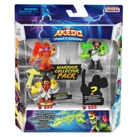 Legends of Akedo PowerStorm Warrior Collector Pack Mini Battling Action Figure 4-Pack