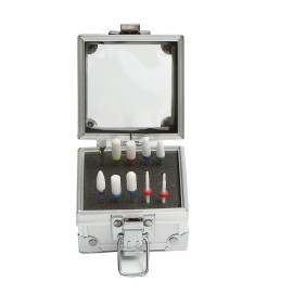 Framendino, Nail Drill Bits Holder Container Stand Manicure Tools Polishing Heads Storage Box