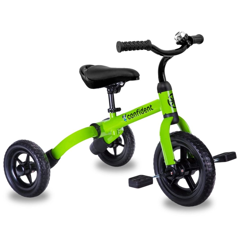 XPIY Tricycle for Toddlers Age 2-5 Years Old, 3 in 1 Folding Toddler Bike for Boys and Girls, Kids\' Bike Trike with Detachable Pedal and Adjustable Seat (Green)