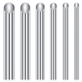 DJCIW 00G Receiving Tubes for Piercing Needles, 316L Surgical Stainless Steel Holding Piercing Tool for Ear Nose Septum Belly Cartilage Daith Rook Piercing (10mm)