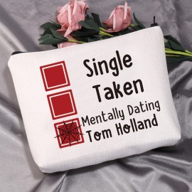 MEIKIUP Single Taken Mentally Dating Tom H Cosmetic Bag Spider Fan Gifts for Women (Tom H Cosmetic Bag) MEIKIUP Single Taken Mentally Dating Tom H Cosmetic Bag Spider Fan Gifts for Women (Tom H Cosmetic Bag)