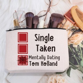 MEIKIUP Single Taken Mentally Dating Tom H Cosmetic Bag Spider Fan Gifts for Women (Tom H Cosmetic Bag) MEIKIUP Single Taken Mentally Dating Tom H Cosmetic Bag Spider Fan Gifts for Women (Tom H Cosmetic Bag)