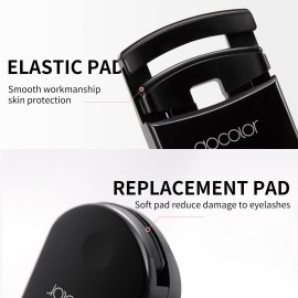 Docolor Eyelash Curler Portable Lash Curler with 1 Silicone Refill Pads Mini Eye Lashes Curlers Professional Travel Makeup Tools for All Eye Shapes Docolor Eyelash Curler Portable Lash Curler with 1 Silicone Refill Pads Mini Eye Lashes Curlers Professional Travel Makeup Tools for All Eye Shapes