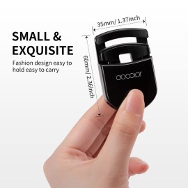 Docolor Eyelash Curler Portable Lash Curler with 1 Silicone Refill Pads Mini Eye Lashes Curlers Professional Travel Makeup Tools for All Eye Shapes Docolor Eyelash Curler Portable Lash Curler with 1 Silicone Refill Pads Mini Eye Lashes Curlers Professional Travel Makeup Tools for All Eye Shapes