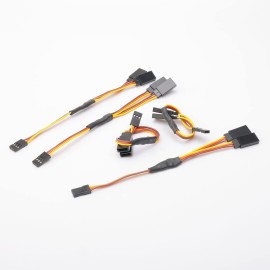 Rowiz 15cm RC Servo 1 to 2 Y Cables Male to Female Extension Lead Wire Cable for KK MWC Eagle Control Board Pack of 5 Set
