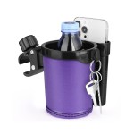 Accmor Stroller Cup Holder with Phone Keys Holder, 3-in-1 Universal Cup Holder, Drinks Bottle Holder for Stroller, Bike, Wheelchair, Walker, Scooter