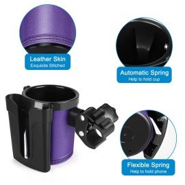 Accmor Stroller Cup Holder with Phone Keys Holder, 3-in-1 Universal Cup Holder, Drinks Bottle Holder for Stroller, Bike, Wheelchair, Walker, Scooter