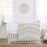 Sweet Jojo Designs 4-Piece Baby Crib Bedding Set (Boho Chic) for Boys or Girls, Infants/Nursery incl. Blanket, Fitted Sheet, Skirt, Diaper Stacker (Linen, Beige, Neutral, Modern Farmhouse, Shabby)